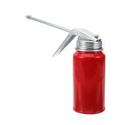 Burette à Huile Haute Pression Manuelle 200ml en Acier Rouge Portable | Lubrification Précise des Engrenages et Moteurs, Pression de Service 5 Psi, Outil Pratique pour Garage et Couleur Aléatoire