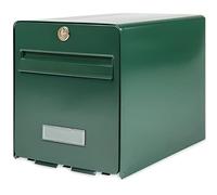 BURG-WÄCHTER Boîte aux Lettres Agréée La Poste, 1 Porte, 501 VE FAVOR, Vert, en Acier Galvanisé, Avec Porte à Ouverture Totale et Stop-Courrier (Porte bloquée à 120°)