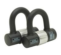 Burg-Wachter Lot de 2 cadenas en U 100D avec clés identiques Doré