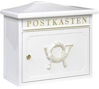 Burg Wächter 12810 SYLT 1883 W Boîte aux lettres Tôle dacier blanc avec serrure à clé