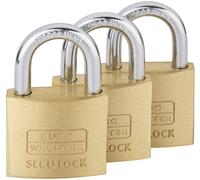 Burg Wächter 15291 Cadenas 37.60 mm fermeture universelle laiton avec serrure à clé