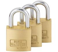 Burg Wächter 29921 Cadenas 20 mm fermeture universelle laiton avec serrure à clé