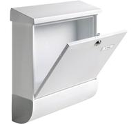 Burg Wächter 31420 VARIO 8672 W Boîte aux lettres Tôle dacier blanc avec serrure à clé