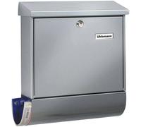 Burg Wächter 31440 VARIO 8672 Si Boîte aux lettres Tôle dacier argent avec serrure à clé
