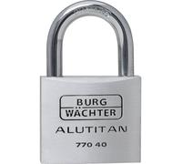 Burg Wächter 36061 Cadenas 40.00 mm fermeture différente aluminium avec serrure à clé