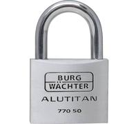 Burg Wächter 36101 Cadenas 50.00 mm fermeture différente aluminium avec serrure à clé