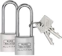 Burg Wächter 36141 Cadenas 20.90 mm fermeture universelle aluminium avec serrure à clé
