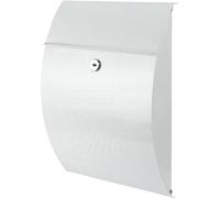 BURG-WÄCHTER, Boîte aux Lettres Capri, en Acier Zingué, Serrure à Cylindre avec 2 Clés, Blanc, 38700