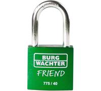 BURG-WÄCHTER, Cadenas à Cylindre 775 40 Friend 35 Green, Aluminium, Vert
