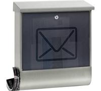 Burg Wächter 65300 Lucenta 2700 Ni Boîte aux lettres acier inoxydable acier inoxydable avec serrure à clé