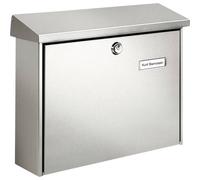 Burg Wächter 8140 AMRUM 3867 NI Boîte aux lettres acier inoxydable argent avec