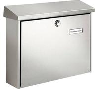 Burg Wächter 8140 AMRUM 3867 NI Boîte aux lettres acier inoxydable argent avec serrure à clé