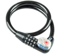 BURG-WÄCHTER, Câble Antivol avec éclairage des chiffres par LED, Combinaison à 4 chiffres, Longueur: 65 cm, 230 65 L