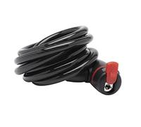 Burg-Wächter antivol pour vélo avec clé, antivol à spirale 1360 180 avec support, antivol, antivol à câble, longueur 180 cm, Ø 10 mm