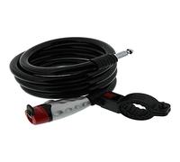 Burg-Wächter antivol vélo avec clé, cadenas à spirale 1550 150 avec support, antivol, câble antivol en acier câble antivol, longueur 150 cm, Ø 15 mm, couleurs assorties