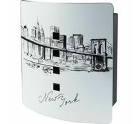 Burg Wächter Boîte à clés / Key Box New York inox 240x210x70mm
