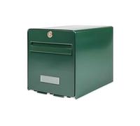 BURG-WÄCHTER Boîte aux Lettres Agréée La Poste, 1 Porte, 501 VE FAVOR, Vert, en Acier Galvanisé, Avec Porte à Ouverture Totale et Stop-Courrier (Porte bloquée à 120°)
