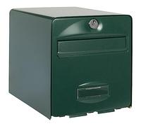 BURG-WÄCHTER Boîte aux Lettres Agréée La Poste, 1 Porte, 508 VE BALthazar, Vert, en Acier Galvanisé, Avec Porte à Ouverture Totale et Stop-Courrier (Porte bloquée à 120°)