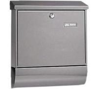 Burg Wächter 8150 AMRUM-SET 38670 NI Boîte aux lettres acier inoxydable argent avec serrure à clé