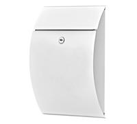 BURG-WÄCHTER, Boîte aux Lettres Capri, en Acier Zingué, Serrure à Cylindre avec 2 Clés, Blanc, 38700