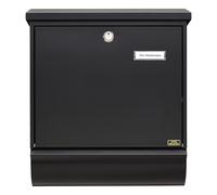BURG-WÄCHTER Boîte aux lettres Comfort-Set 31300 S avec compartiment pour les journaux et porte-nom, acier galvanisé, format d'introduction DIN C4