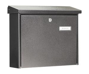 Burg-Wächter Boîte aux lettres, format A4, norme européenne EN 13724, avec 2 clés, acier galvanisé, journal 5867 E, fer à repasser, avec serrure à barillet