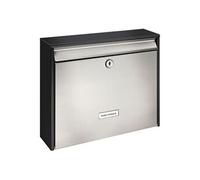 BURG-WÄCHTER Boîte aux lettres Oxford 6877B+S Acier inoxydable Argenté