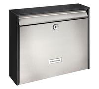 BURG-WÄCHTER Boîte aux lettres Oxford 6877B+S Acier inoxydable Argenté