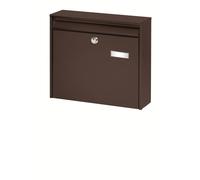 BURG-WÄCHTER Boîte aux lettres POTSDAM 877 BR sans compartiment pour les journaux avec plaque nominative, acier galvanisé, format d'introduction DIN C4