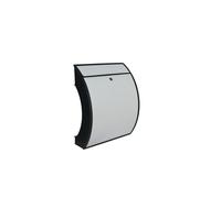 BURG-WÄCHTER Boîte aux Lettres, TURN 4941, Anthracite/Blanc, en Plastique, avec Arrêt d'ouverture, Fente à format A4, 2 Clés incluses