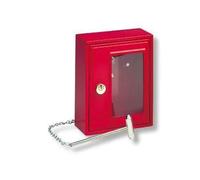 Boîte d'urgence - BURG-WÄCHTER - Modèle 6161 - 167 x 130 x 64 mm - Marteau inclus - Métal rouge