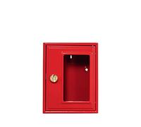 Boîte d'urgence - BURG-WÄCHTER - Modèle 6161 - 167 x 130 x 64 mm - Marteau inclus - Métal rouge