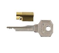 Burg Wächter ME/2 SB Verrou de serrure pour serrures de meubles, sécurité de porte de meubles, avec 2 clés, doré, diamètre du cylindre : 6 mm