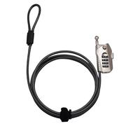 BURG-WÄCHTER, Câble Antivol avec Serrure à Combinaison Variable, Longueur: 200 cm, Snap+Lock, 720 200 SB, Noir