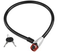 Burg Wächter Câble antivol 650 80 Reflex – Cache de protection de la serrure, 2 clés, 80 cm