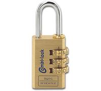 BURG-WÄCHTER, Cadenas à Combinaison Variable, Anse de 3 mm de diamètre, 3 rouleaux numerotés, Combi 80 15 M SB