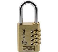 Burg Wächter 2261 Cadenas 40.00 mm laiton avec serrure à combinaison