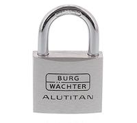 Burg Wächter 36161 Cadenas 40.00 mm fermeture universelle aluminium avec serrure à clé