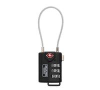 Burg Wächter Cadenas de sécurité à combinaison TSA 74 30 SB anse flexible Noir