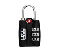 BURG-WÄCHTER, Cadenas de sécurité à Combinaison, TSA 78 30 SB, Noir, 32991