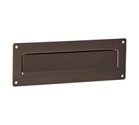 BURG-WÄCHTER, Clapet d'extérieur pour boîte aux Lettres , Acier Inoxydable, Porta 796 BR, Brun