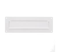 BURG-WÄCHTER, Clapet d'extérieur pour boîte aux Lettres avec Porte-étiquette, Acier Inoxydable, Porta 791 W, Blanc