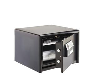 BURG-WÄCHTER Coffre-fort pour mobilier, Serrure à code électronique, Combi-Line, Sécurité S2, Protection incendie LFS 30 P, Contrôlé VdS, 27 l, 55 kg, CL 420 E, Noir