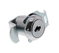 BURG-WÄCHTER, Cylindre de Rechange de Serrure pour Boîtes aux Lettres, pour épaisseur de 1 à 2 mm, 1 Pièce, Chromé, ZBK 73.SB