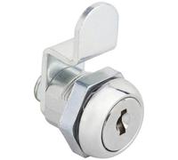 BURG-WÄCHTER, Cylindre de Rechange de Serrure pour Boîtes aux Lettres, pour épaisseur de 1 à 2 mm, 1 Pièce, Chromé, ZBK 72.SB