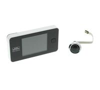BURG-WÄCHTER Judas de porte numérique Door eGuard, Judas électronique, Caméra et écran 3,2 pouces, Sans vision nocturne, Épaisseur de porte 38-110 mm, DG 8100, Noir/blanc