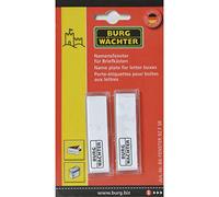 BURG-WÄCHTER Porte-étiquette pour boîtes aux lettres, Accessoire ultérieur pour boîtes aux lettres BURG-WÄCHTER, Cache pour plaque nominative, Porte-étiquette BK 92 F SB, 74 x 22 mm, transparent