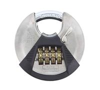 Burg Wächter Cadenas à code Circle 23 C 70 – Manille ronde 10 mm, corps inox, anti-pincement
