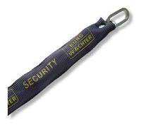 Chaîne antivol - BURG WACHTER - SKM 6/90/NI40 - 90 cm, acier carré cémenté 6 mm, cadenas inox marin