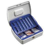 BURG-WOCHTER Caissette à monnaie Office ZK 2257 Euro, verrouillable avec clé, plateau à monnaie Euro et insert à monnaie pour billets, tôle d'acier
